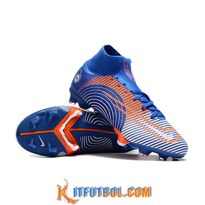 Nike Botas De Fútbol Mercurial 14 High Gang FG Azul