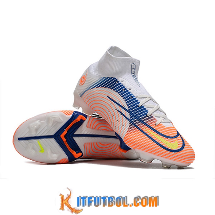 Nike Botas De Fútbol Mercurial 14 High Gang FG Blanco/Rosa