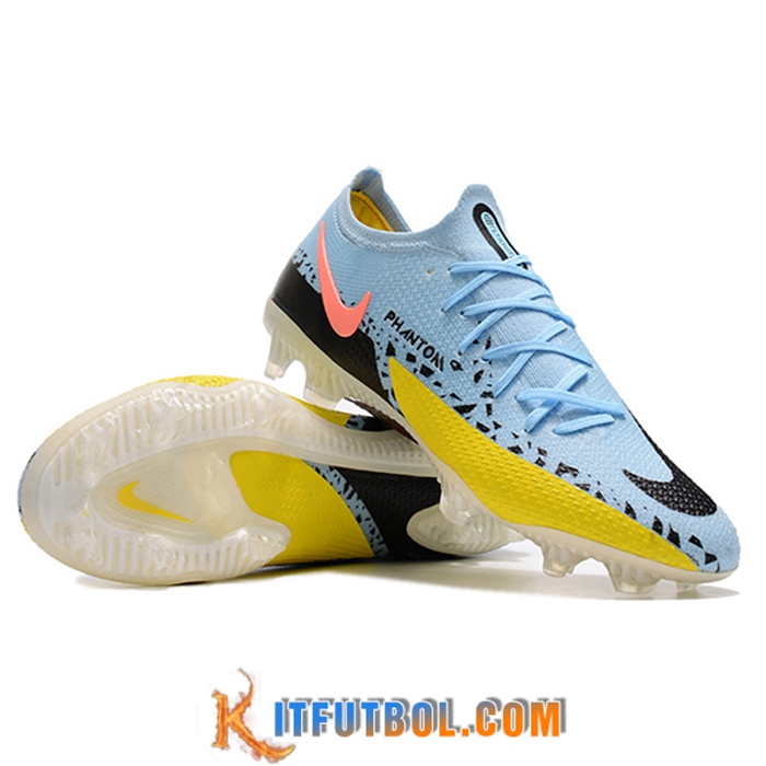 Nike Botas De Fútbol Phantom GT2 Elite FG Azul Claro