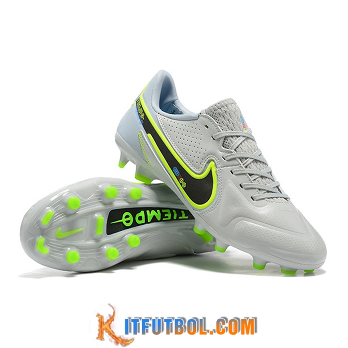 Nike Botas De Fútbol Tiempo Legend 9FG Gris Claro