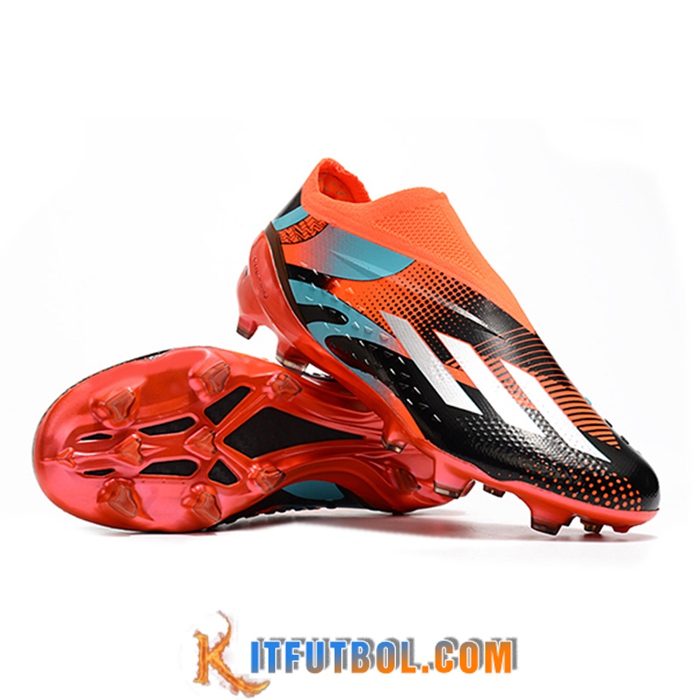 Adidas Botas De Fútbol X Speedportal .1 2022 World Cup Boots FG Negro/Naranja