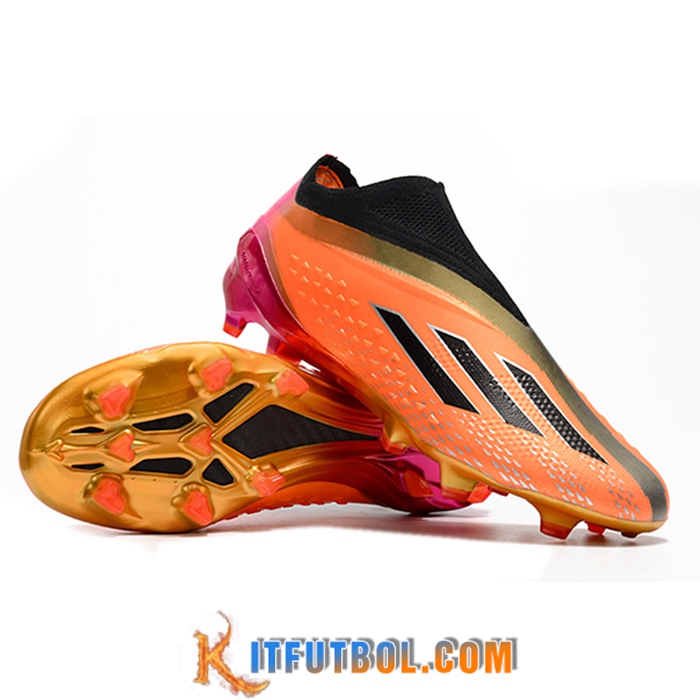 Adidas Botas De Fútbol X Speedportal .1 2022 World Cup Boots FG Naranja/Negro