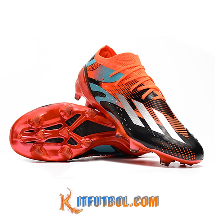 Adidas Botas De Fútbol X Speedportal .1 2022 World Cup Boots FG Negro/Naranja