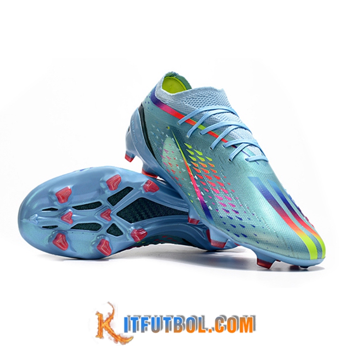 Adidas Botas De Fútbol X Speedportal .1 2022 World Cup Boots FG Azul Claro