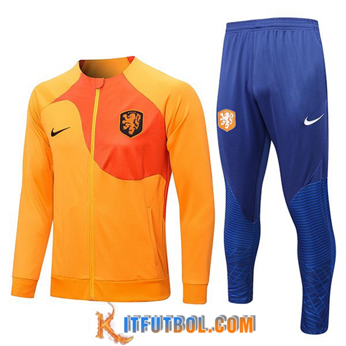 Chandal Equipos De Futbol - Chaqueta Países Bajos Naranja 2022/2023