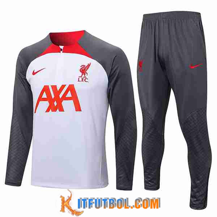 Chandal Equipos De Futbol FC Liverpool Blanco/Gris 2022/2023