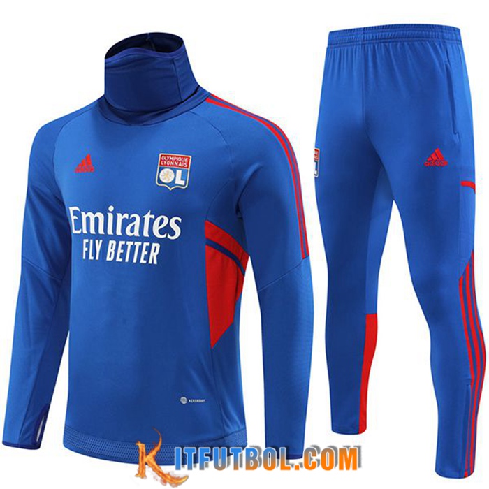 Chandal Equipos De Futbol lyon cuello alto Azul 2022/2023