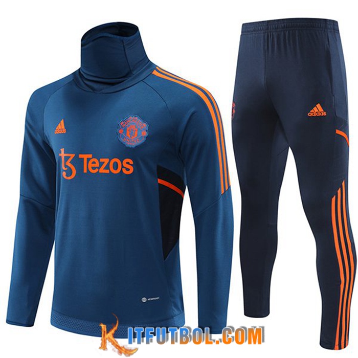 Chandal Equipos De Futbol Manchester United cuello alto Azul Claro 2022/2023