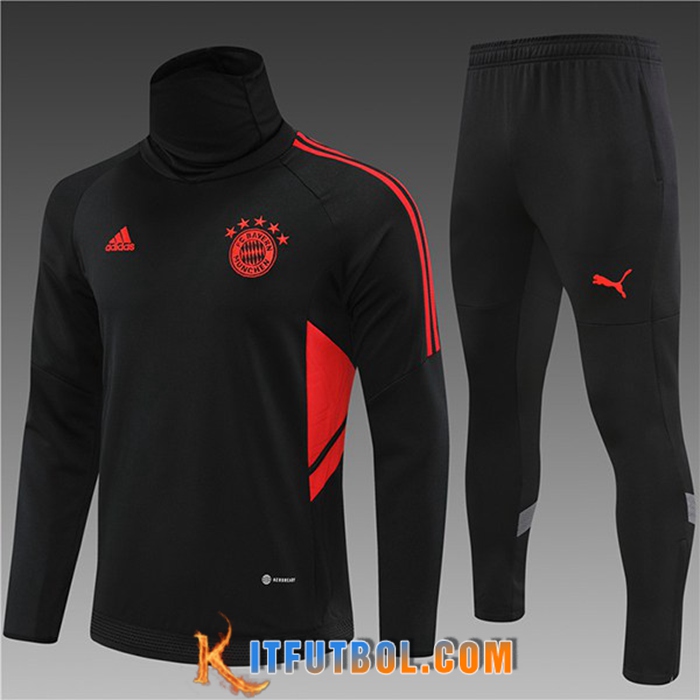 Chandal Equipos De Futbol Bayern Munich Ninos cuello alto Negro 2022/2023