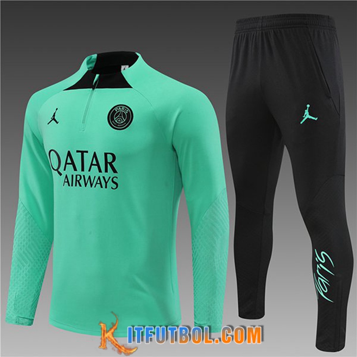 Chandal Equipos De Futbol Jordan PSG Ninos Verde Clair 2022/2023
