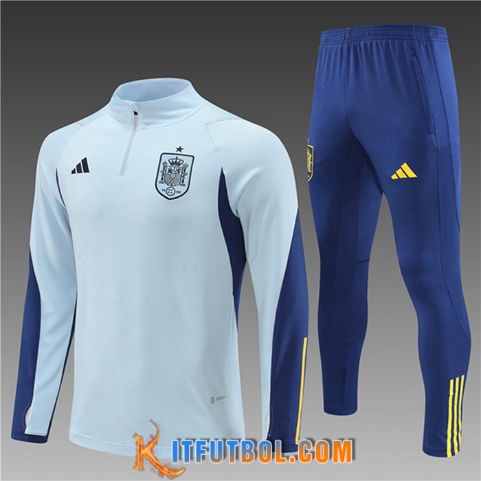 Chandal Equipos De Futbol España Ninos Azul Claro 2022/2023