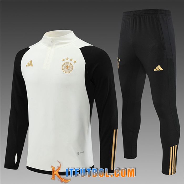 Chandal Equipos De Futbol Alemania Ninos Blanco/Negro 2022/2023