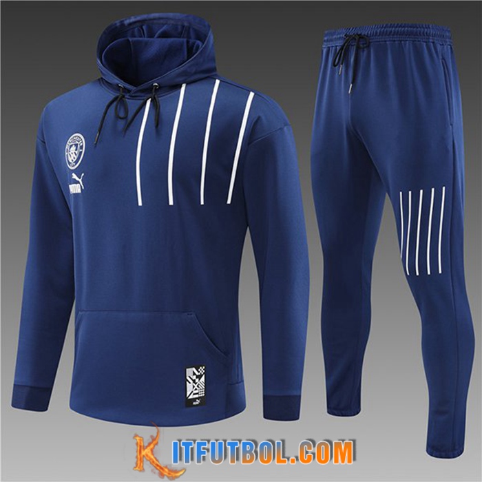 Chaqueta Con Capucha Chandal Manchester City Ninos Azul marino 2022/2023