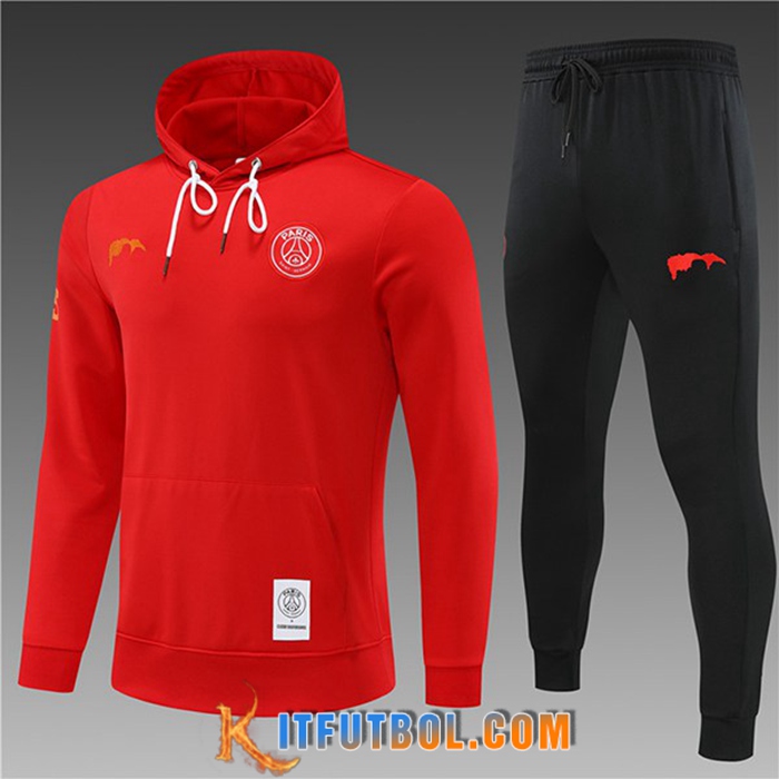 Chaqueta Con Capucha Chandal PSG Ninos Rojo 2022/2023