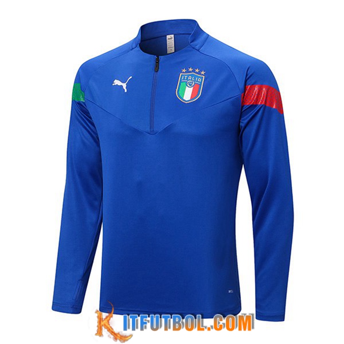 Sudadera De Entrenamiento Italia Azul 2022/2023