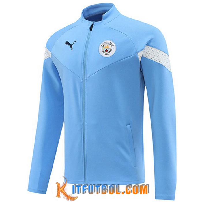 Chaquetas Futbol Manchester City Azul Claro 2022/2023