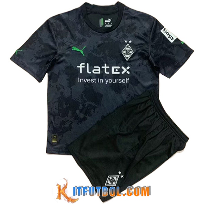 Nueva Camisetas De Futbol Mönchengladbach Ninos Segunda 2022/2023