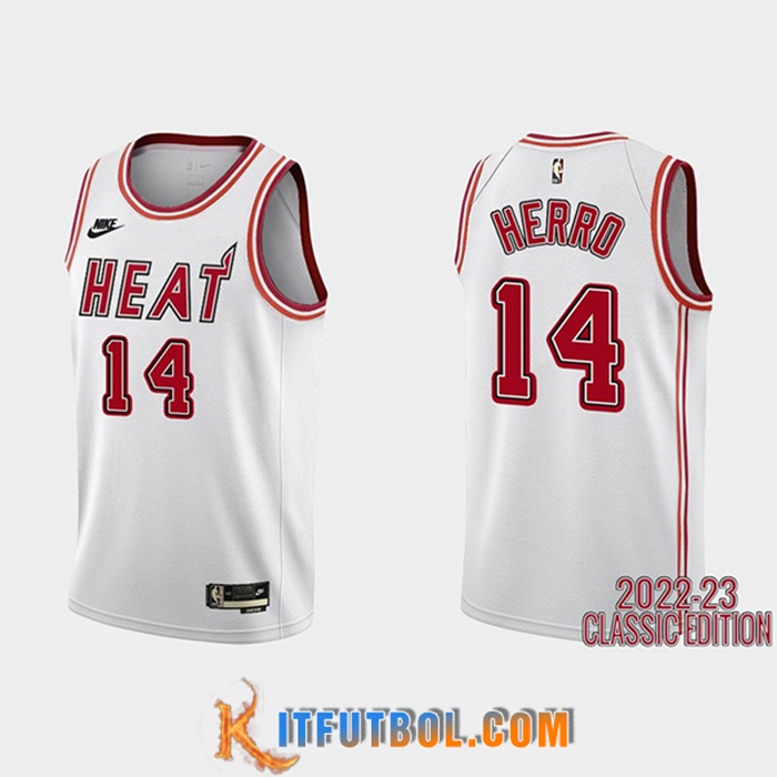Camisetas Miami Heat (HERRO #14) 2022/23 Blanco