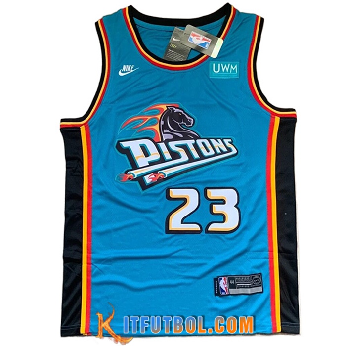 Camisetas Detroit Pistons (IVEY #23) 2022/23 Azul Claro