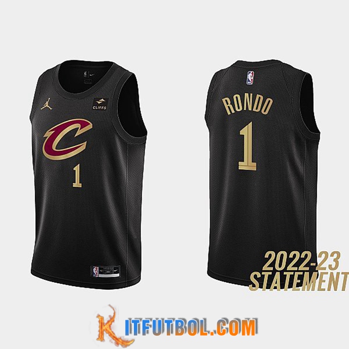 Camisetas Cleveland Cavaliers (RONDO #1) 2022/23 Negro