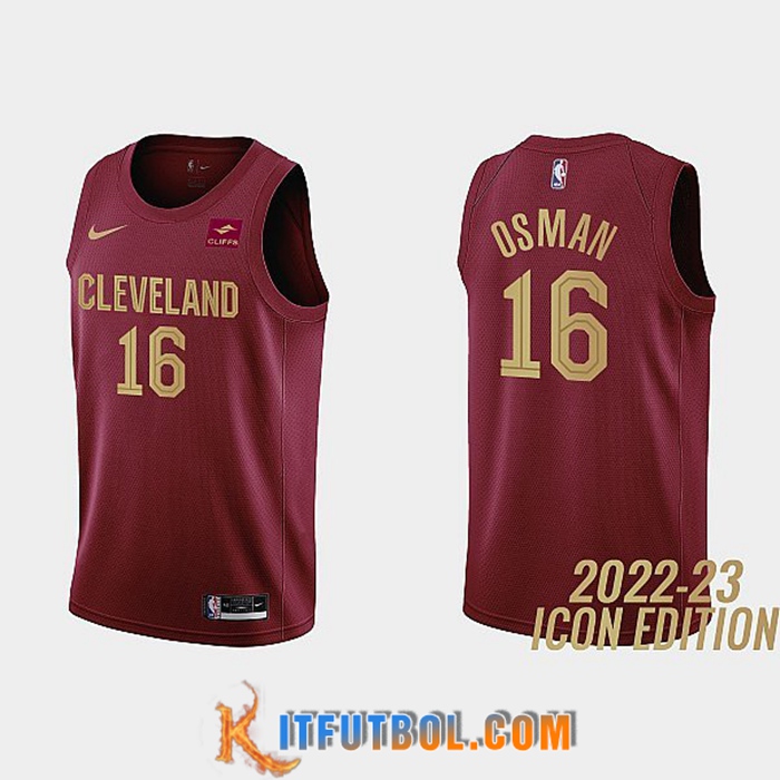 Camisetas Cleveland Cavaliers (OSMAN #16) 2022/23 Rojo Foncé