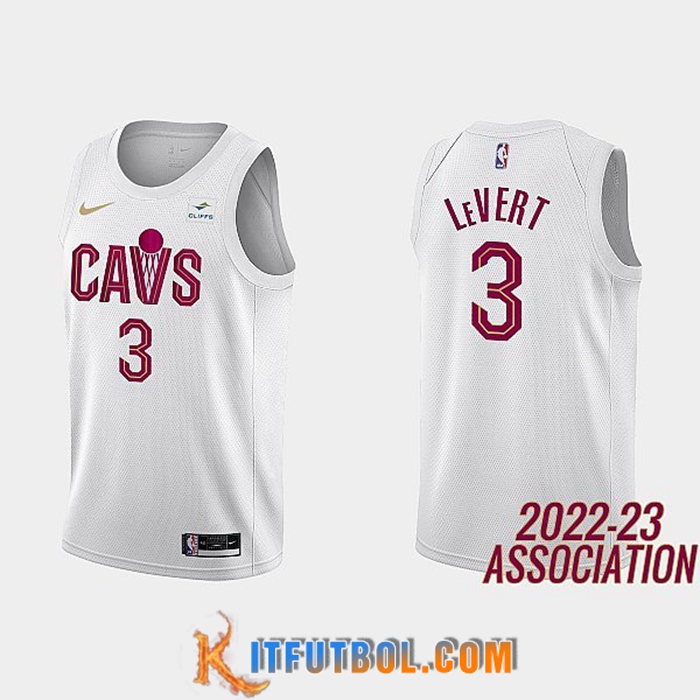 Camisetas Cleveland Cavaliers (LEVerde #3) 2022/23 Blanco