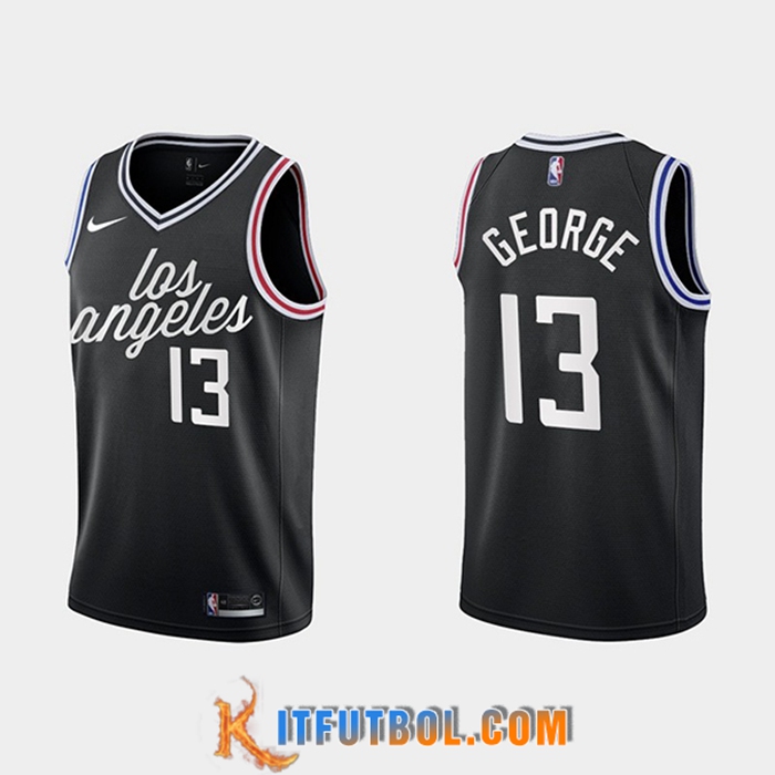 Camisetas Los Angeles Clippers (GEORGE #13) 2022/23 Negro
