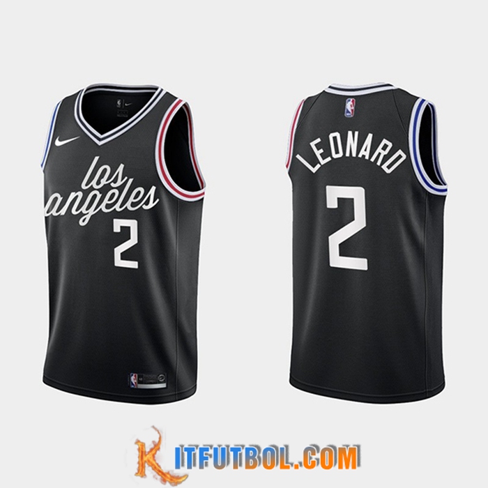 Camisetas Los Angeles Clippers (LEONARD #2) 2022/23 Negro