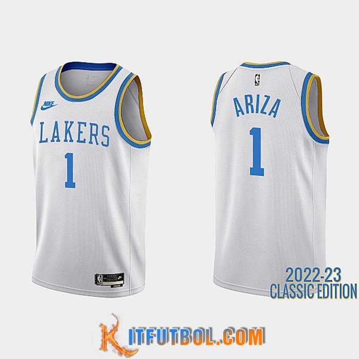 Camisetas Los Angeles Lakers (ARIZA #1) 2022/23 Blanco