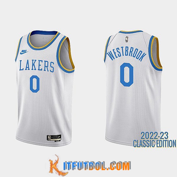 Camisetas Los Angeles Lakers (WESTBROOK #0) 2022/23 Blanco