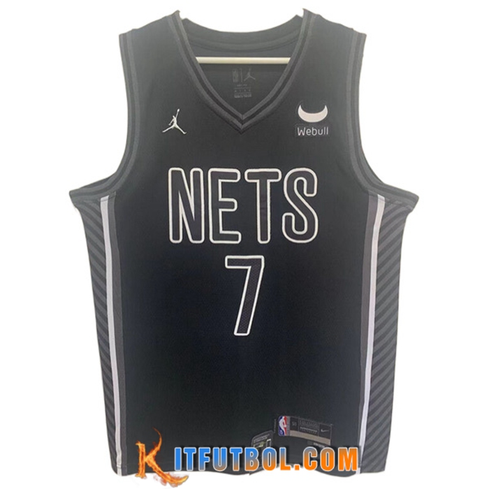 Camisetas Brooklyn Nets (DURANT #7) 2022/23 Negro