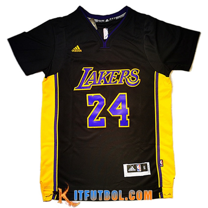 Camisetas Los Angeles Lakers (BRYANT #24) 2022/23 Negro