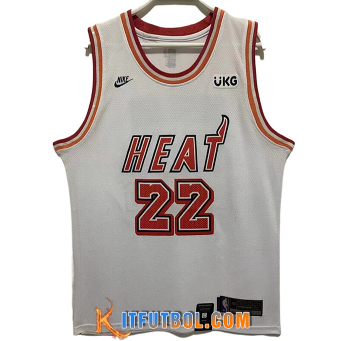 Camisetas Miami Heat (BUTLER #22) 2022/23 Blanco