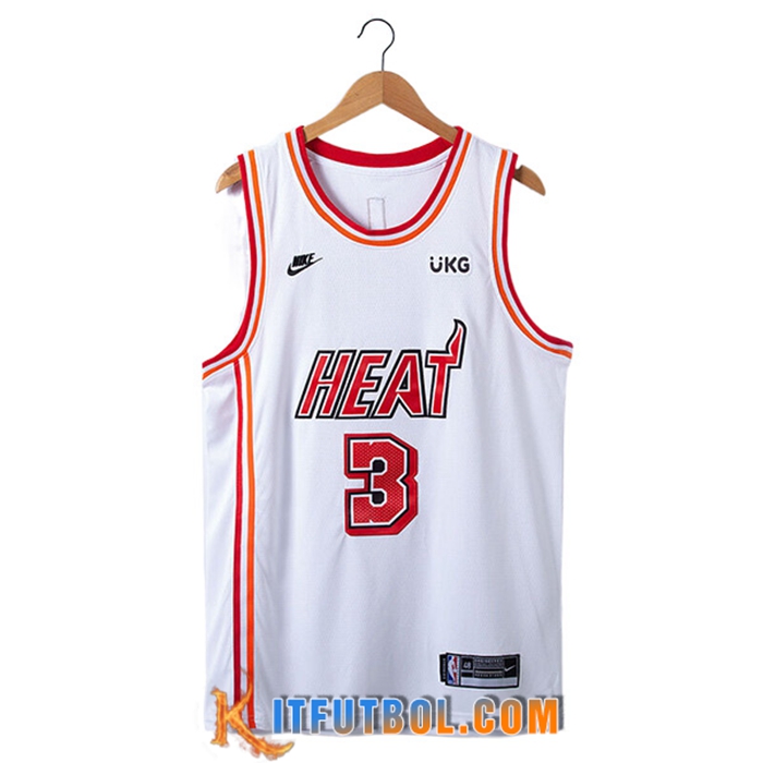Camisetas Miami Heat (WADE #3) 2022/23 Blanco