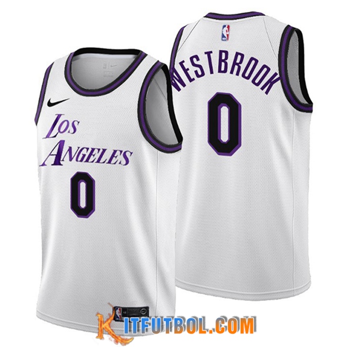 Camisetas Los Angeles Lakers (WESTBROOK #0) 2022/23 Blanco