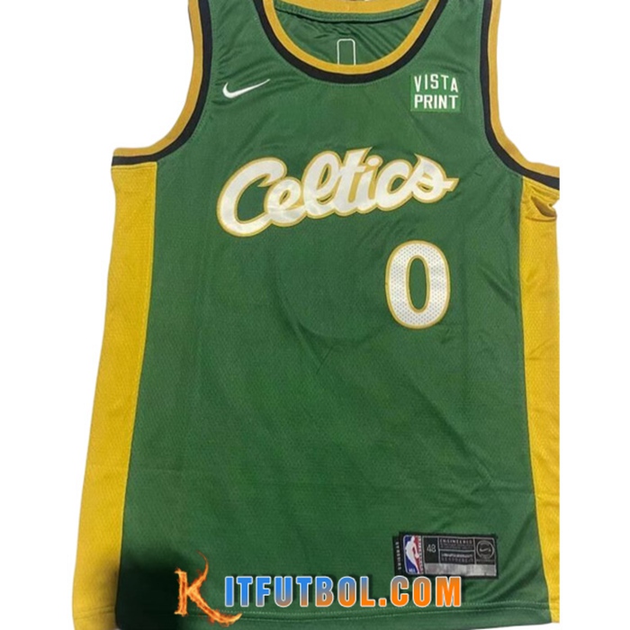 Camisetas Boston Celtics (TATUM #0) 2022/23 Verde