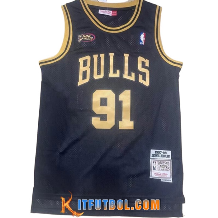 Camisetas Chicago Bulls (BULLS #91) 2022/23 Negro