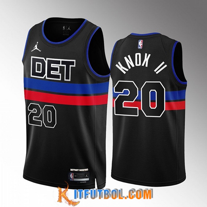 Camisetas Detroit Pistons (KNOX #20) 2022/23 Negro