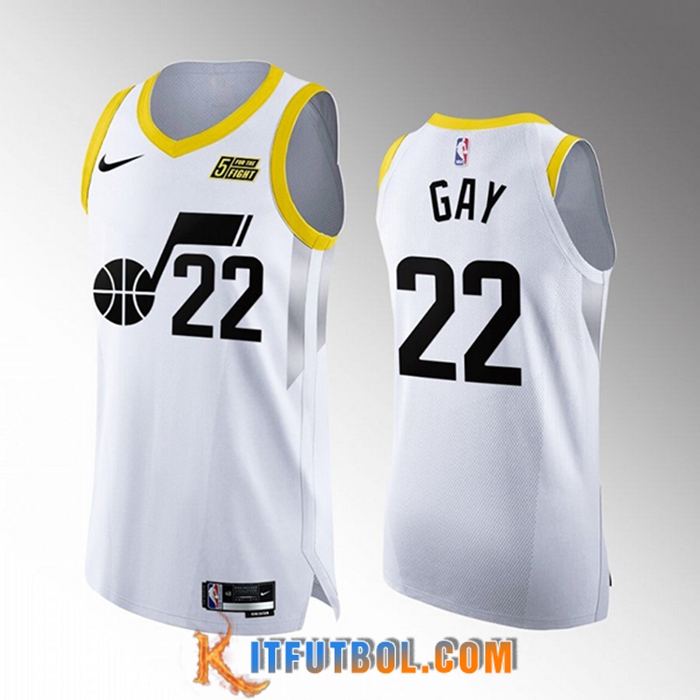 Camisetas Utah Jazz (GAY #22) 2022/23 Blanco