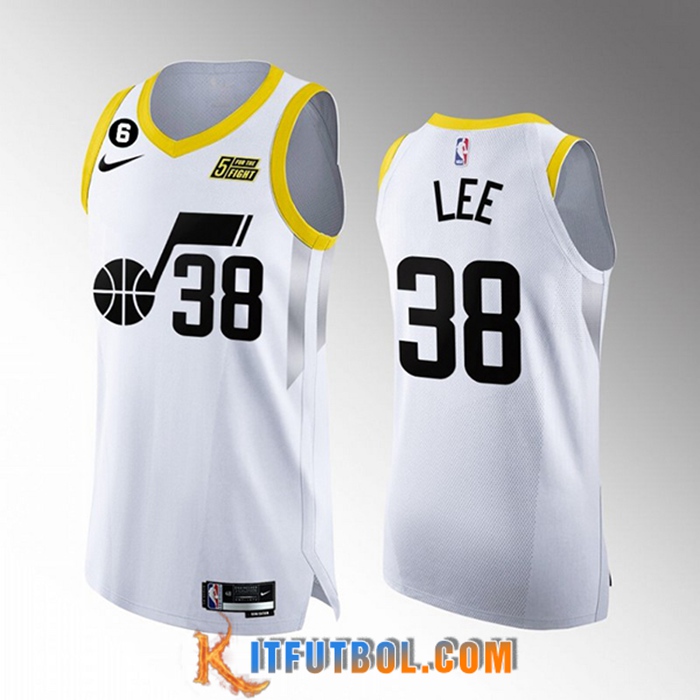 Camisetas Utah Jazz (LEE #38) 2022/23 Blanco