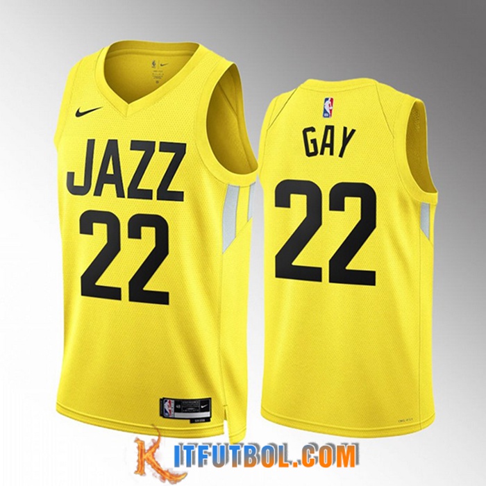 Camisetas Utah Jazz (GAY #22) 2022/23 Amarillo