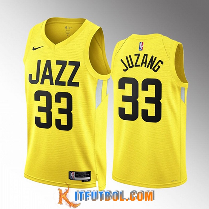 Camisetas Utah Jazz (JUZANG #33) 2022/23 Amarillo