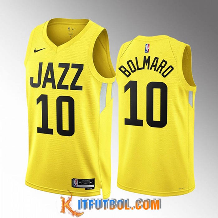 Camisetas Utah Jazz (BOLMARO #10) 2022/23 Amarillo