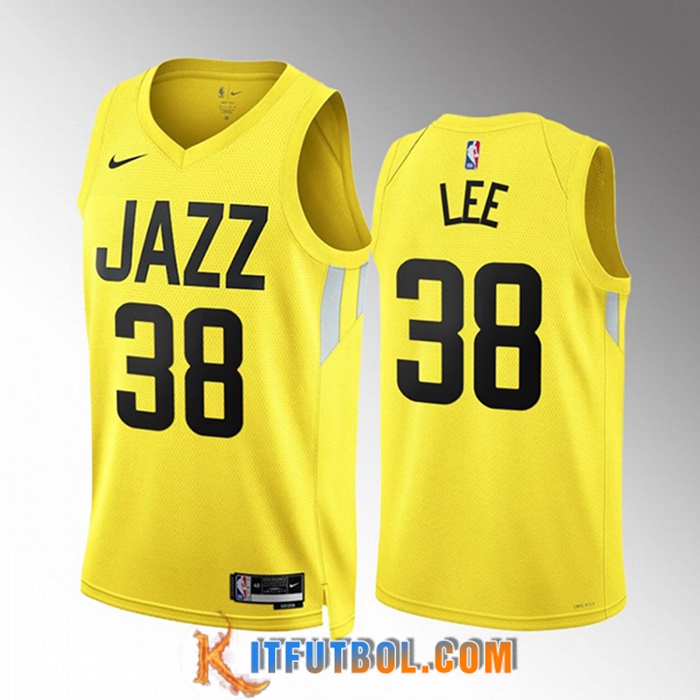 Camisetas Utah Jazz (LEE #38) 2022/23 Amarillo