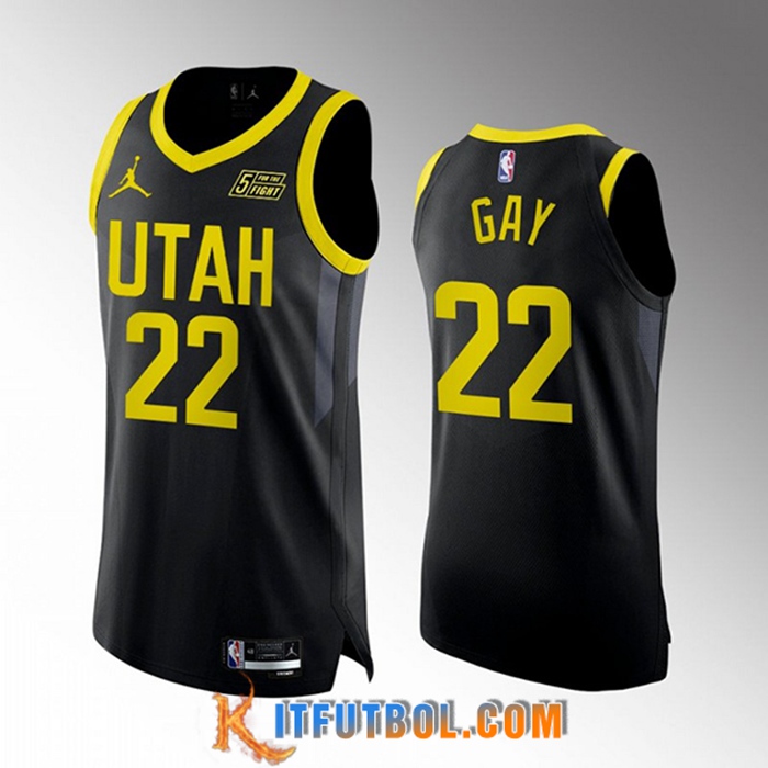 Camisetas Utah Jazz (GAY #22) 2022/23 Negro