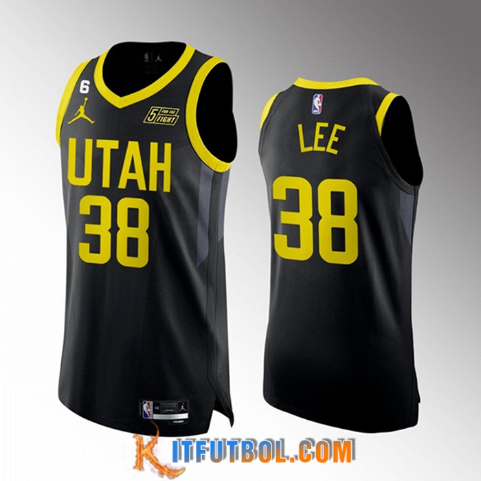 Camisetas Utah Jazz (LEE #38) 2022/23 Negro