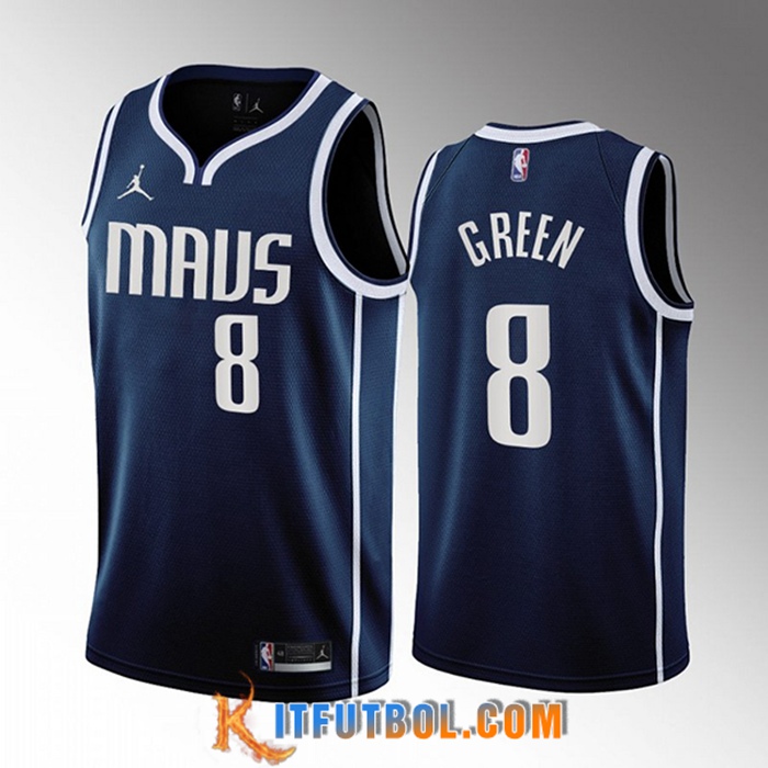 Camisetas Dallas Mavericks (GREEN #8) 2022/23 Azul marino