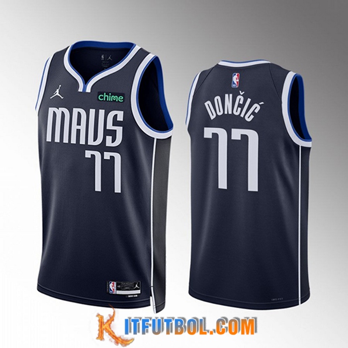Camisetas Dallas Mavericks (DONČIĆ #77) 2022/23 Azul marino