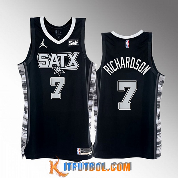 Camisetas San Antonio Spurs (RICHARDSON #7) 2022/23 Negro