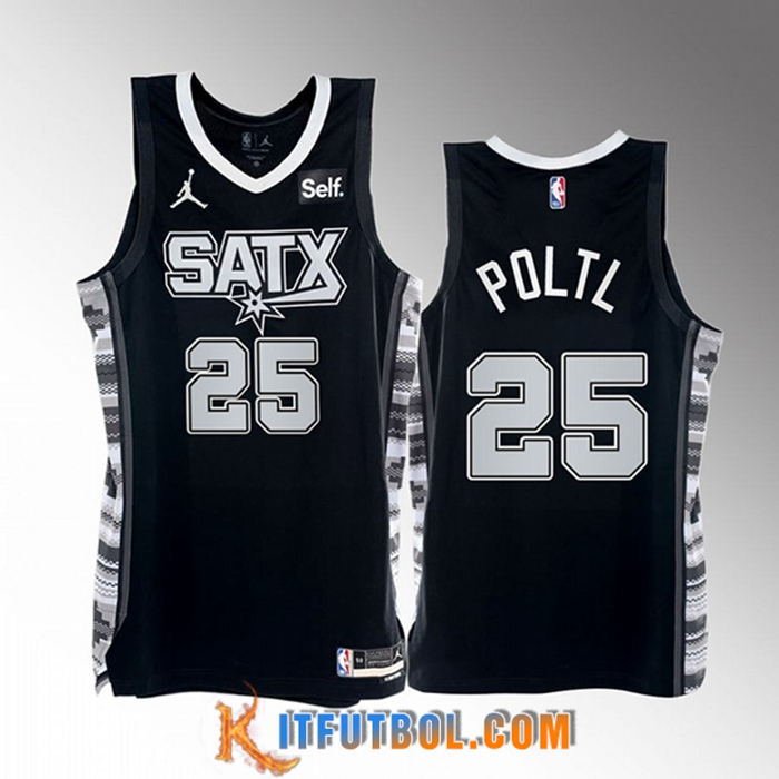 Camisetas San Antonio Spurs (POLTL #25) 2022/23 Negro